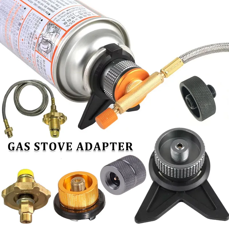 Home Cooking Gas - อะแดปเตอร์กระป๋องบิวเทนกลางแจ้งเตาแก๊สแคมป์ปิ้ง Converter โพรเพนเติมแก๊สตลับหมึกถังอะแดปเตอร์บิวเทนแก๊สเตาอุปกรณ์เสริม