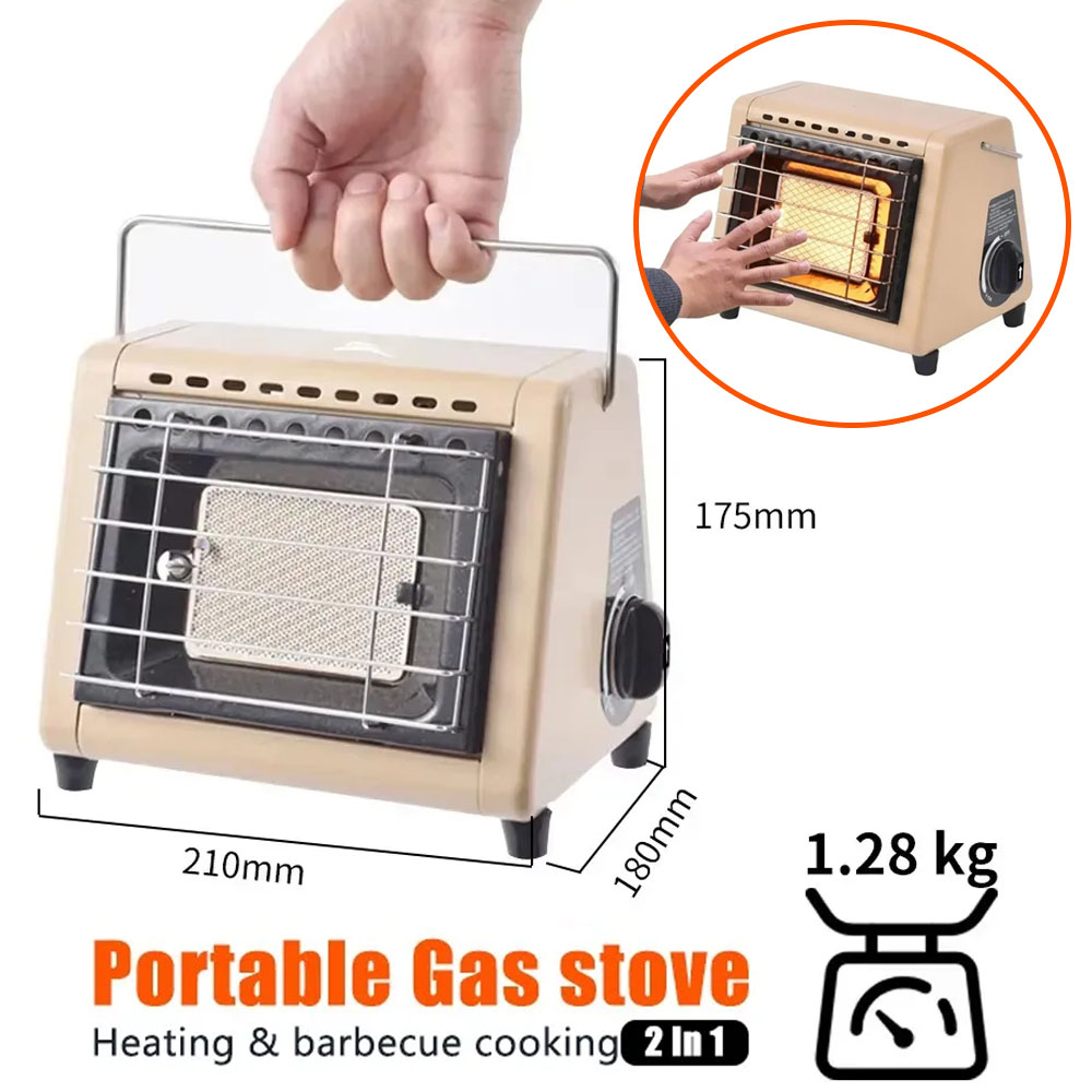 เตาแก๊สแบบพกพา 2 in 1 กำลังไฟ  - Home Cooking Heater บทวิจารณ์และราคา