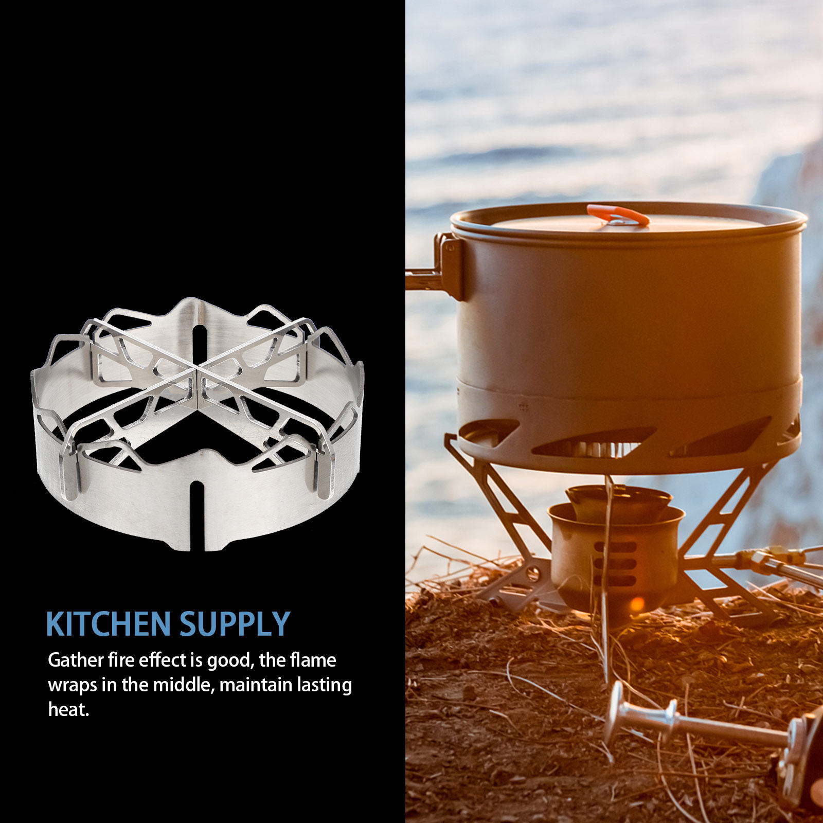 แผ่นกันลมเตาแก๊สสแตนเลส ประหยั - Home Cooking Gas บทวิจารณ์และราคา
